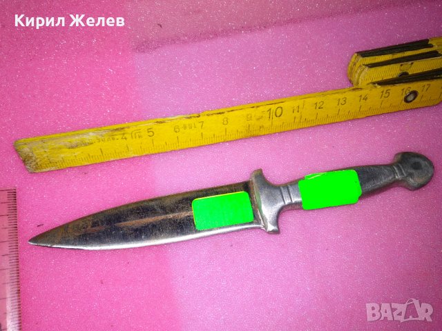 СТАРИННА КРАСИВА ЗДРАВА МАЛКА ЕРГЕНСКА КАМА МАЙСТОРСКА РЪЧНА ИЗРАБОТКА За КОЛЕКЦИЯ НОЖ НОЖЧЕ 38424, снимка 7 - Колекции - 44035755