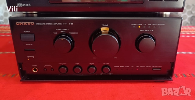 Onkyo A-911 + Onkyo T-411RDS (усилвател + тунер), снимка 7 - Ресийвъри, усилватели, смесителни пултове - 51648269