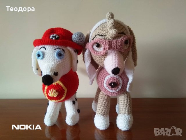 Плетени кученца "Пес патрул", снимка 7 - Плюшени играчки - 37370122