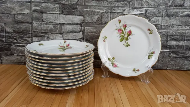 Сервиз за хранене с рози - Johann Haviland, снимка 5 - Сервизи - 49680084
