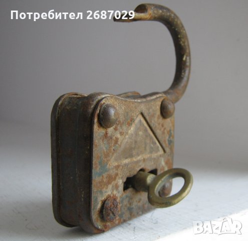  стар катинар с ключ, снимка 3 - Други ценни предмети - 28955737