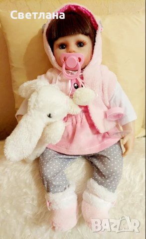Кукла Reborn 60 см и 48 см., снимка 7 - Кукли - 43430293