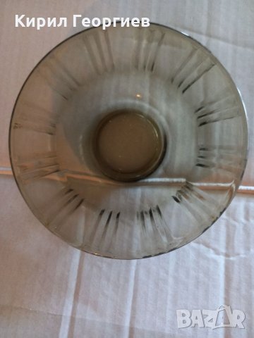 Стъклени чинии от тъмно стъкло, снимка 1