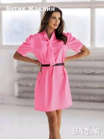 ‼️Намалена‼️Дамска елегантна рокля с коланче