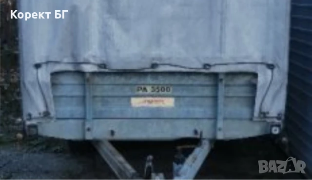 Ремарке Pongratz PA 3000 T Две оси С брезент Намира се в град Габрово. Размери:  380 см  на 170 см , снимка 4 - Ремаркета - 51232484