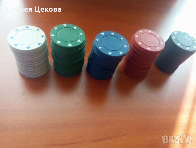 жетони за покер, снимка 2 - Други игри - 52198220