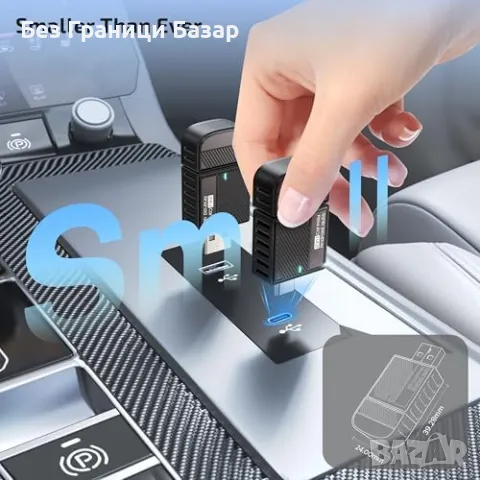 Нов Wireless CarPlay Android Auto Адаптер 2025 iOS/Android USB-C за кола, снимка 5 - Друга електроника - 50033984
