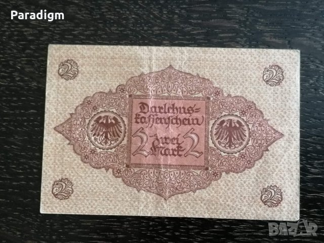 Банкнота - Германия - 2 марки | 1920г., снимка 2 - Нумизматика и бонистика - 32889476