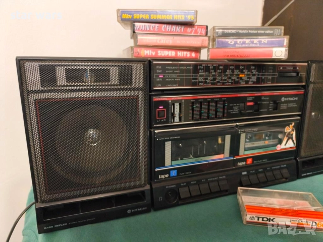 Касетофон Hitachi TRK-W540E. Перфектен., снимка 4 - Ресийвъри, усилватели, смесителни пултове - 52028803