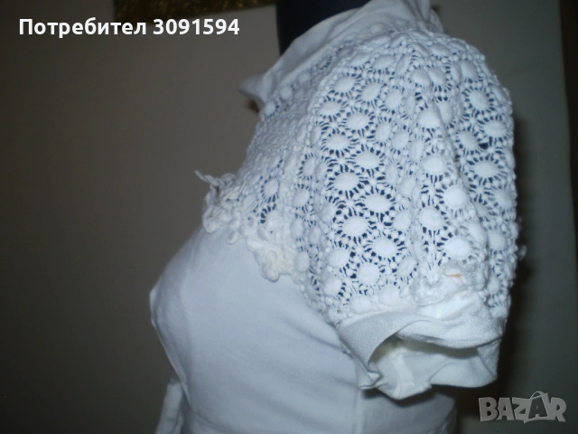 Ретро лятна бяла рокля, снимка 2 - Рокли - 53599946