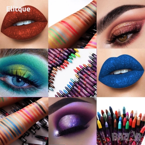 Молив 2 в 1 сенки за очи и червило за устно в избор от 36 цвята, снимка 4 - Други - 52830709