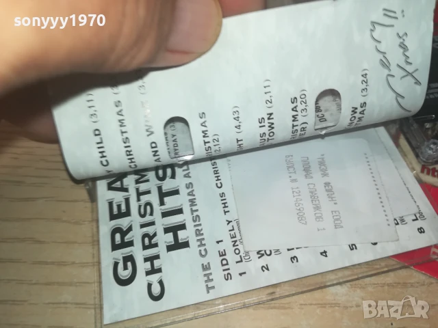 GREAT CHRISTMAS HITS-MADE IN HOLLAND-ORIGINAL TAPE 0308251815, снимка 18 - Аудио касети - 51238029