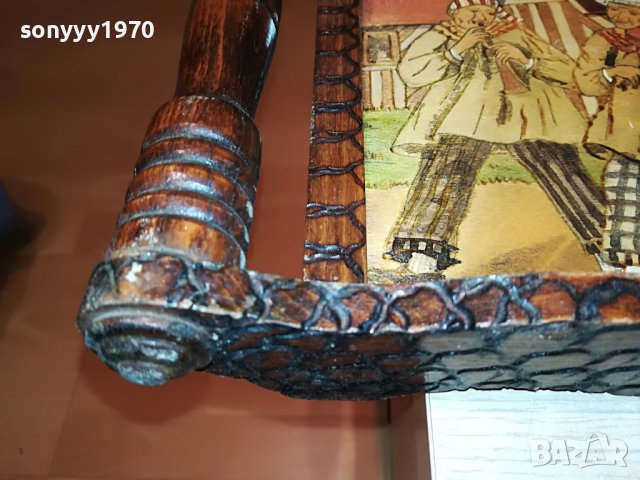 SOLD//ПОРЪЧАНА-bagnoles de lorne-картина/поднос от франция 1112221918, снимка 5 - Антикварни и старинни предмети - 38977062