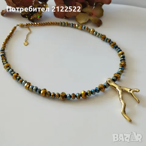 Модни дамски колиета от камъни и мъниста, снимка 14 - Колиета, медальони, синджири - 47153138