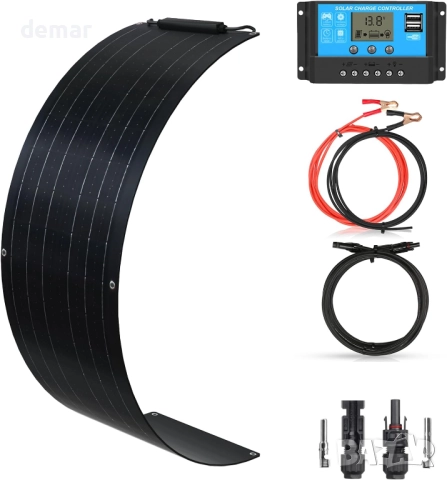 XINPUGUANG 50W 12v Гъвкав соларен панел, монокристален, 102,5х25х0,3см