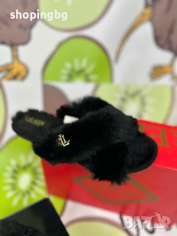 Дамски чехли с пух Ralph Lauren - 36.5 - 23 см., снимка 1