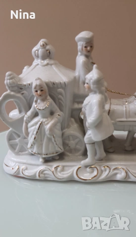 Порцеланова колесница, снимка 4 - Декорация за дома - 53494751