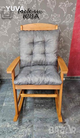 Люлеещ стол с възглавница, снимка 2 - Столове - 42975467