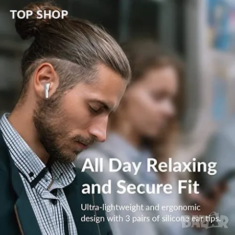 Нови безжични спортни слушалки с калъф за зареждане и шумопотискане, снимка 5 - Bluetooth слушалки - 49451078