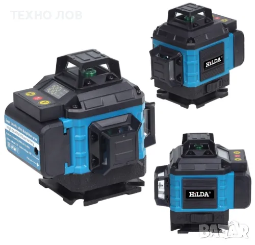 Лазарен нивелир 16 линии 4D 2 г. Гаранция 2 батерии пълен комплект + тринога

, снимка 9 - Измервателни инструменти - 49647372