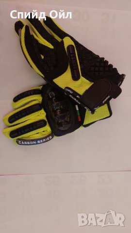 Ръкавици Мото Крос с карбонов протектор и тачскрин, снимка 1 - Аксесоари и консумативи - 27156096