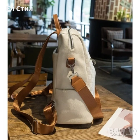 💕Дамска раница .Екрю., снимка 5 - Раници - 53562696