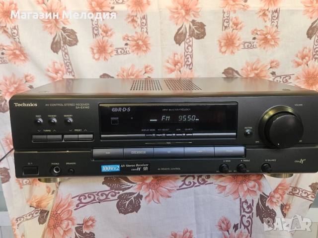 Ресийвър Technics SA-EX140 Две по 100 вата. В отлично техническо и визуално състояние.