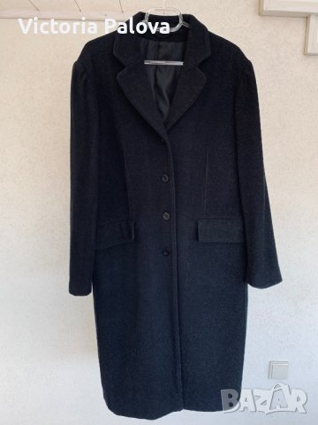 Прекрасно черно палто,80% вълна, снимка 4 - Палта, манта - 38455226