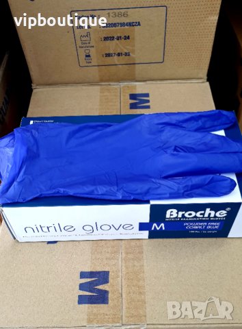 Черни и Сини нитрилни еднократни ръкавици нитрил, снимка 5 - Медицински консумативи - 33715420