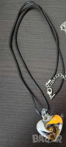 Висулка,Колие,позлатена; Седеф. Мурано стъкло , снимка 9 - Колиета, медальони, синджири - 52702320