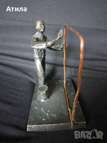 скулптура бронз 11/11 см, снимка 3 - Декорация за дома - 51431727