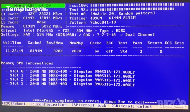 Kingston HYPER X 4x2 DDR2 1066 PC2 8500 , снимка 2 - RAM памет - 43442208
