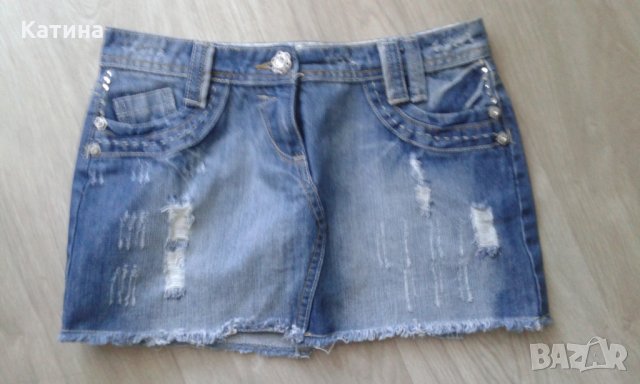 YES YES дънкова поличка, снимка 1