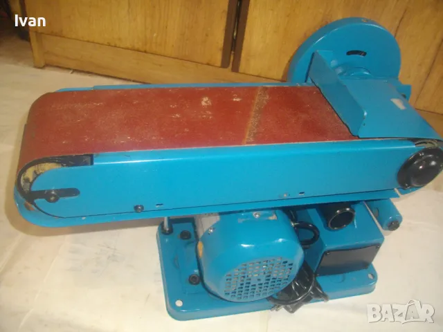 КОМБИНИРАН ЛЕНТОВ И ДИСКОВ ШЛАЙФ GUDE Немски оригинален 2003г. 15,0кг 100х914мм 250W Почти нов , снимка 8 - Други инструменти - 47966896