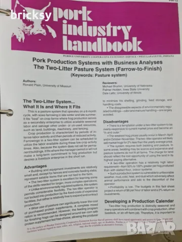 Англоезичен наръчник свинепроизводството Pork Industry handbook 1999, снимка 4 - Специализирана литература - 48988939