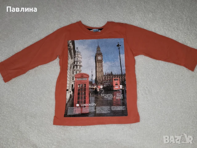 Лот от 9 Бебешки Блузки с Дълъг Ръкав - 12-18м, снимка 11 - Бебешки блузки - 51417530