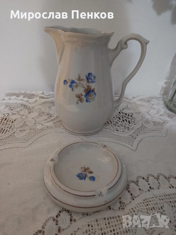 Кана и пепелник, снимка 2 - Антикварни и старинни предмети - 52325851