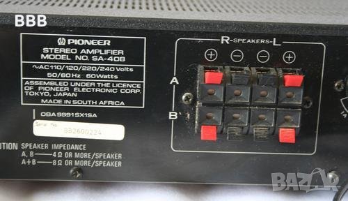 Pioneer SA 408 , снимка 4 - Ресийвъри, усилватели, смесителни пултове - 34609637