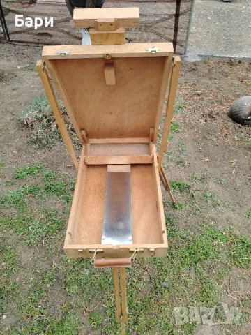 Сгъваем преносим дървен статив за рисуване, снимка 4 - Картини - 49641093