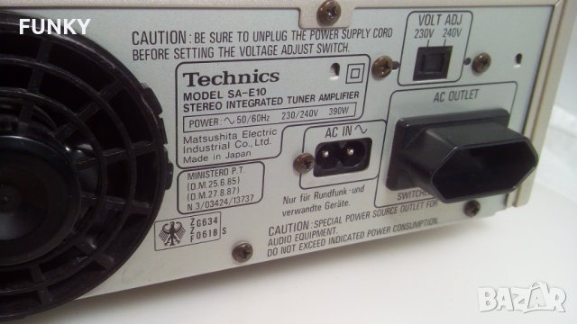 Technics SA-E10 Stereo Tuner Amplifier (1992-94), снимка 17 - Ресийвъри, усилватели, смесителни пултове - 34661205