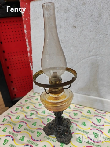 Страхотна газена лампа, снимка 5 - Антикварни и старинни предмети - 53359996