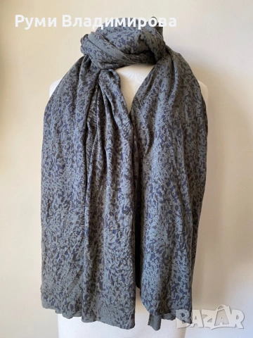 Голям шал в цвят каки с 50 % памук и 50 % лиоцел, In wear