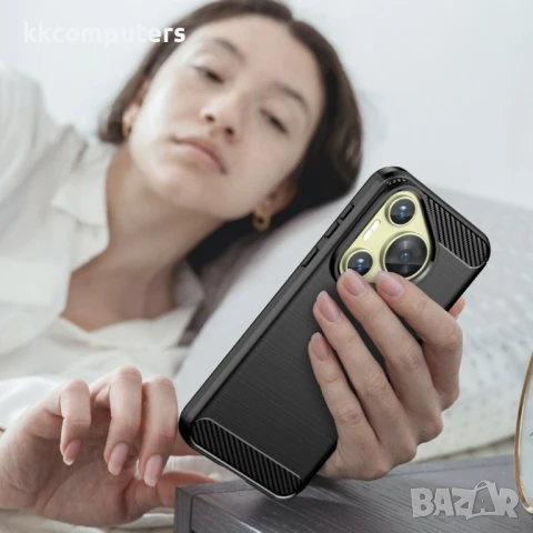 Huawei Pura 70 Удароустойчив Carbon Fiber Калъф и Протектор, снимка 8 - Калъфи, кейсове - 51404960