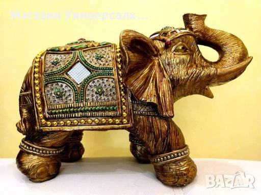 Фигура на Слон бронз сувенир за подарък, декорация и украса , снимка 2 - Декорация за дома - 26931313