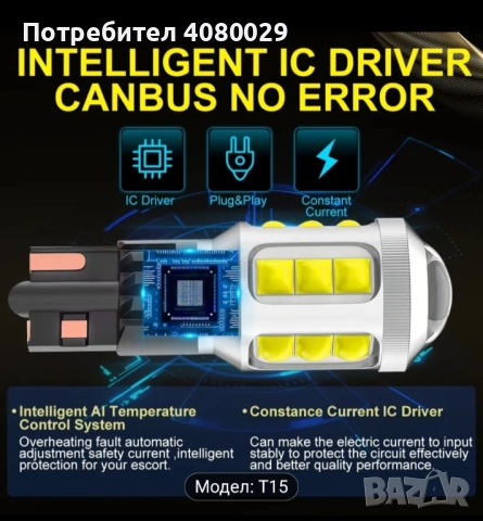 Крушки T15, снимка 4 - Аксесоари и консумативи - 52983651