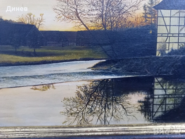 Пейзаж маслени бои върху платно, снимка 7 - Картини - 52145399