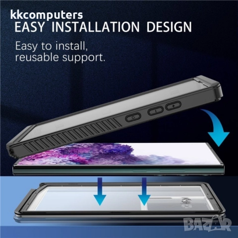 Samsung Galaxy S23 Ultra REDPEPPER Водоустойчив / Удароустойчив Калъф + Скрийн Протектор – Черен, IP, снимка 2 - Калъфи, кейсове - 52248112