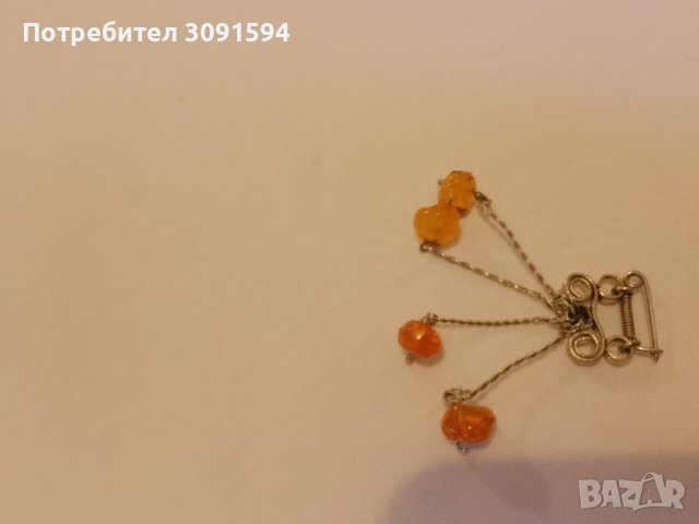 Стара Руска брошка със кихлибар, снимка 4 - Антикварни и старинни предмети - 40780543