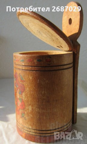 Стара   Дървена кутия за стена с капак, снимка 11 - Други - 33071855