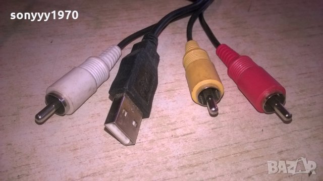 SONY-кабел-1,45М-mini usb//usb и три чинча, снимка 12 - Други - 28022233